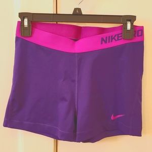 Nike pro spandex bootie shorts